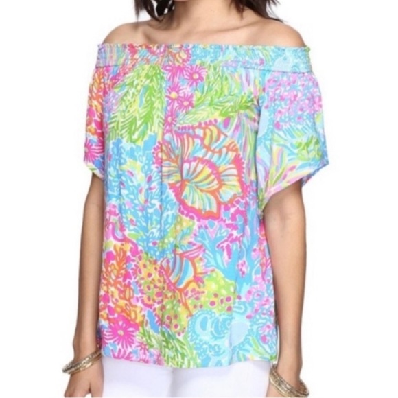 Lilly Pulitzer Tops - Lilly Pulitzer More Lovers Coral